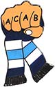 Значок сине-бело-голубой A.C.A.B. 3